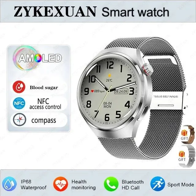 Smartwatch 1.6 inch HD Screen BT Call Compass NFC Waterproof Smart