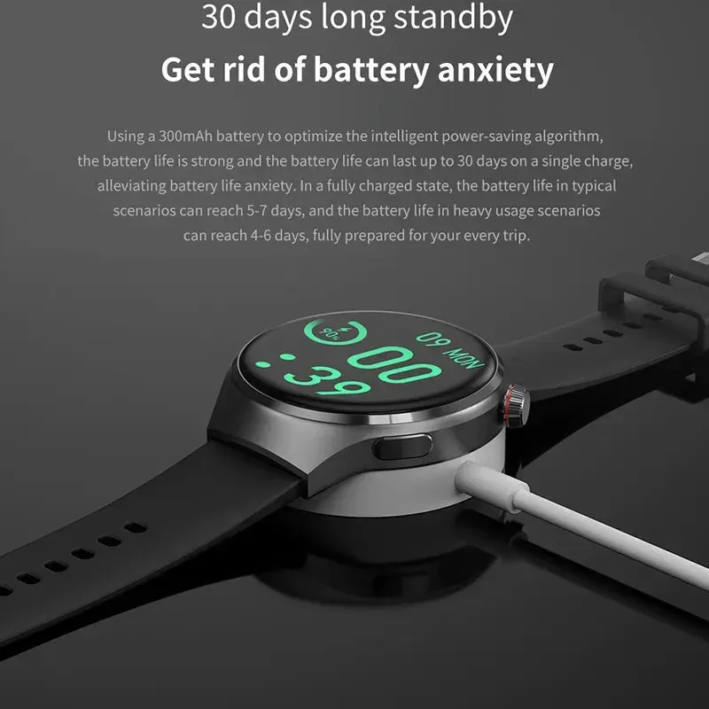 Smartwatch 1.6 inch HD Screen BT Call Compass NFC Waterproof Smart