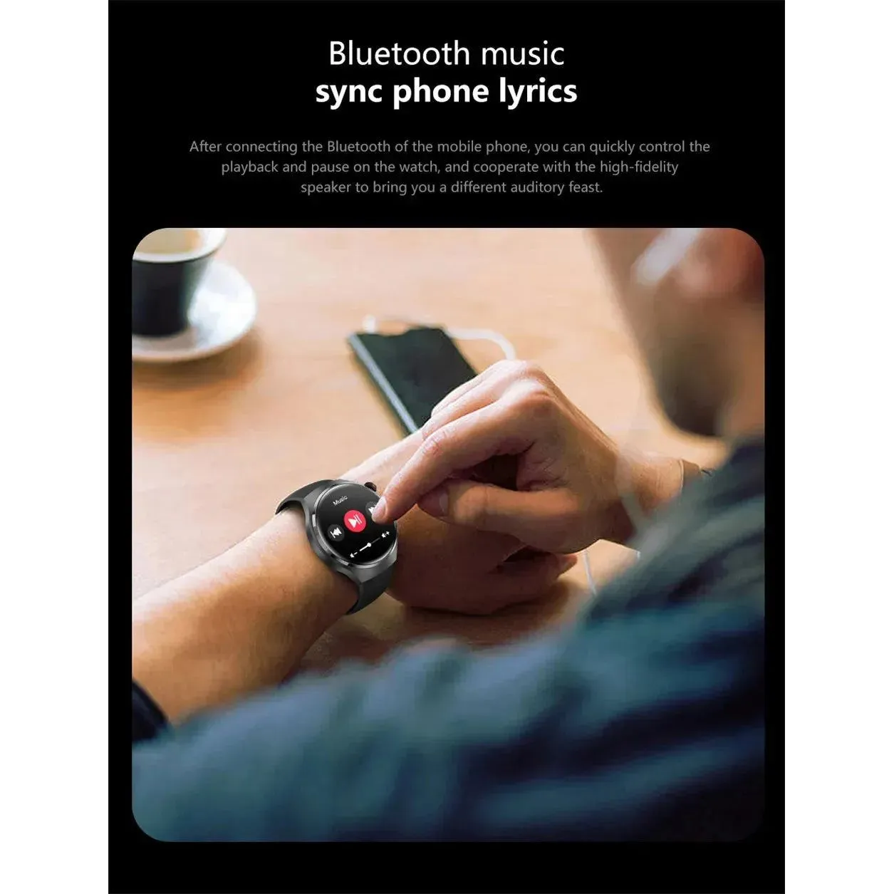 Smartwatch 1.6 inch HD Screen BT Call Compass NFC Waterproof Smart
