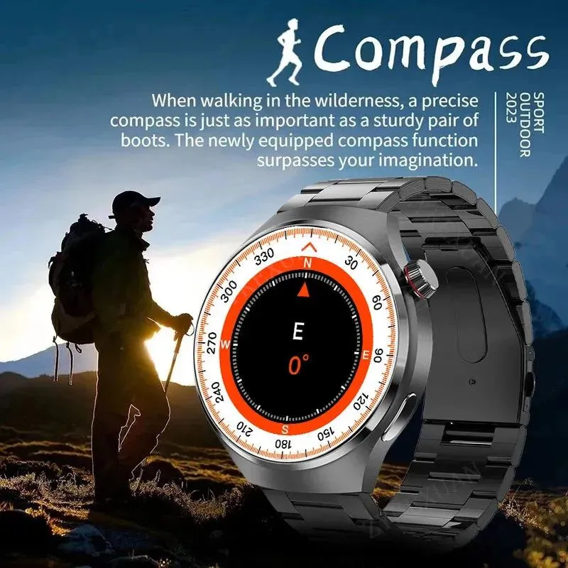 Smartwatch 1.6 inch HD Screen BT Call Compass NFC Waterproof Smart