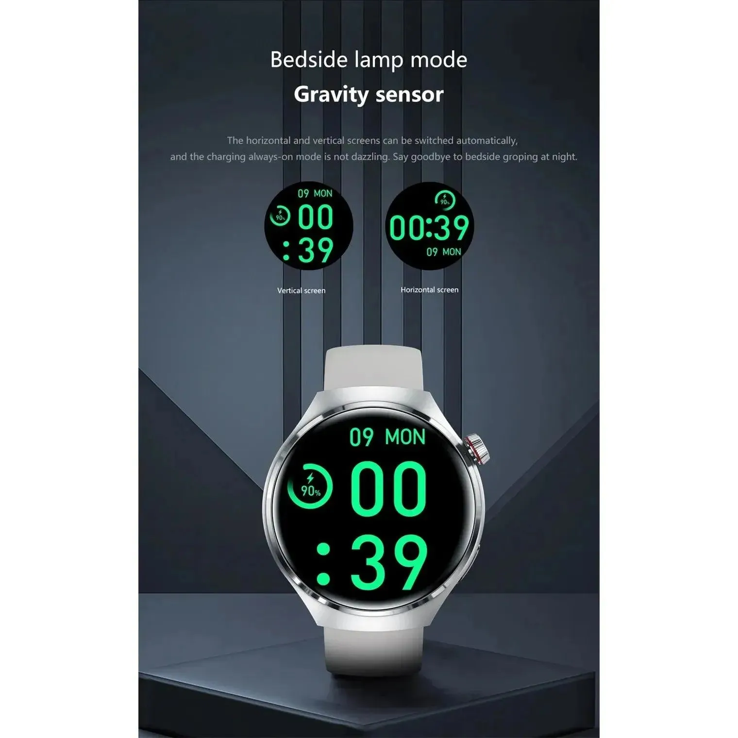 Smartwatch 1.6 inch HD Screen BT Call Compass NFC Waterproof Smart