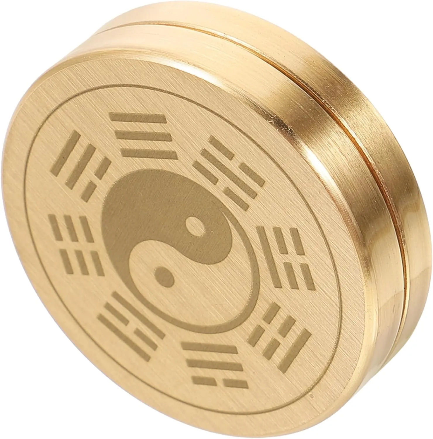 Sosoport Copper Compass Large Round Chinese Ancient Taoist Small Compass for Decor Collection