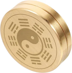 Sosoport Copper Compass Large Round Chinese Ancient Taoist Small Compass for Decor Collection