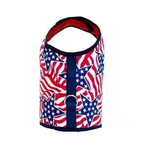 Stars and Stripes July 4th Print Dog Vest Harness