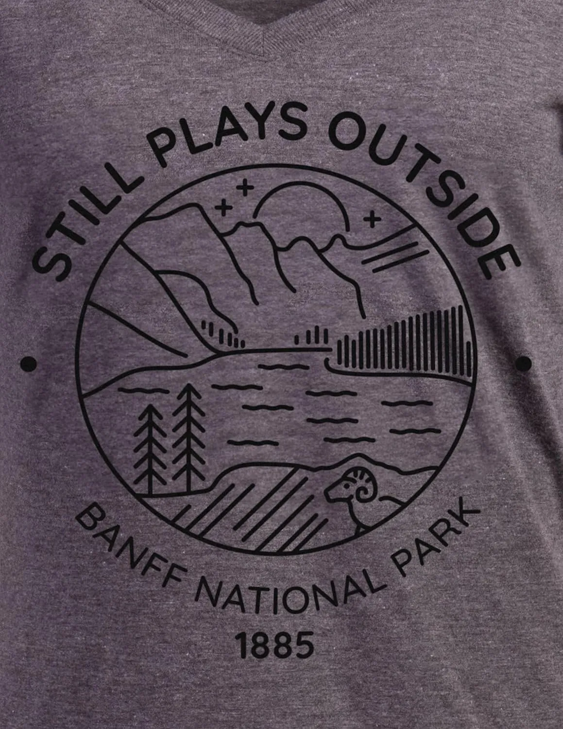 Still Plays Outside | Funny Cool Camping Hiking Camp Hike Women Outdoors Shirt Top