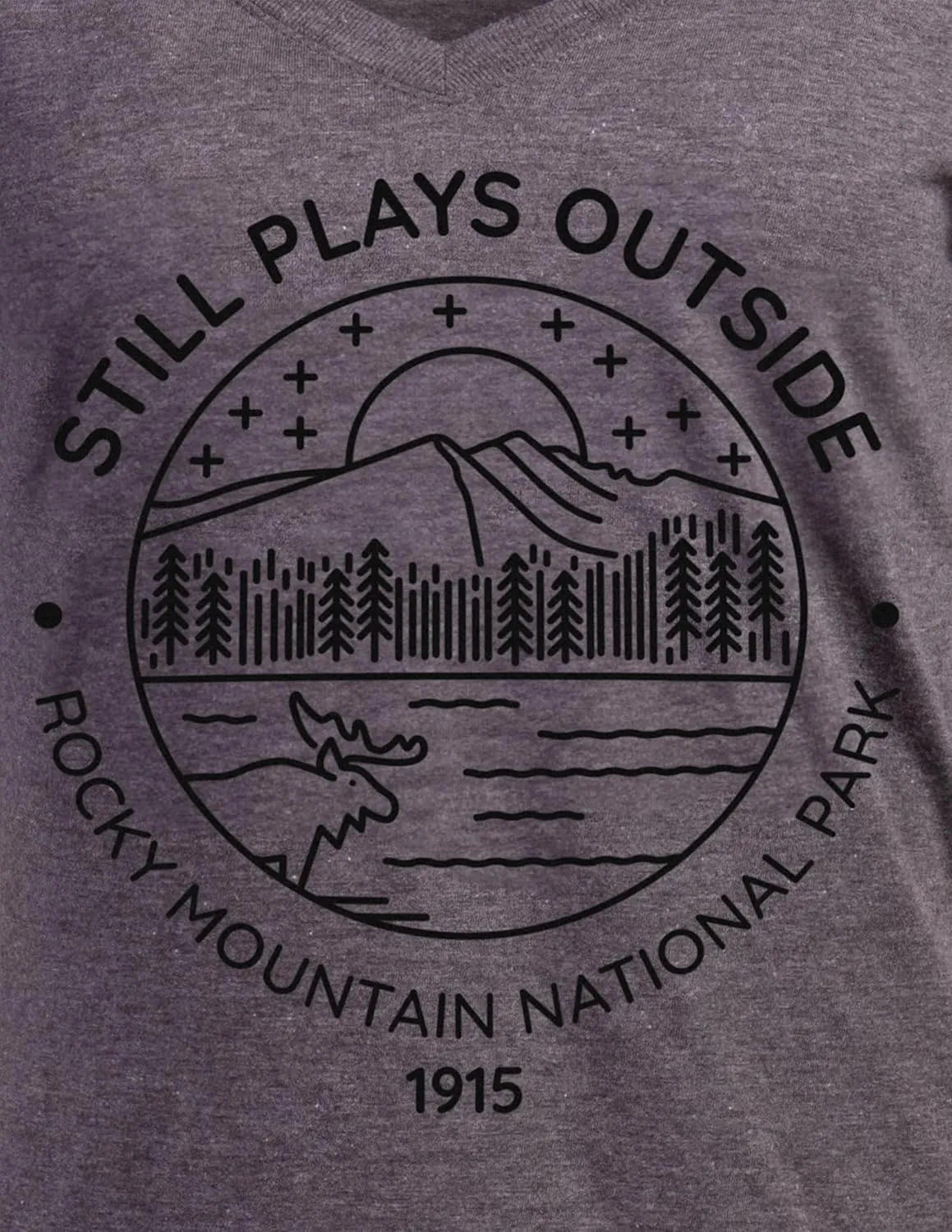 Still Plays Outside | Funny Cool Camping Hiking Camp Hike Women Outdoors Shirt Top