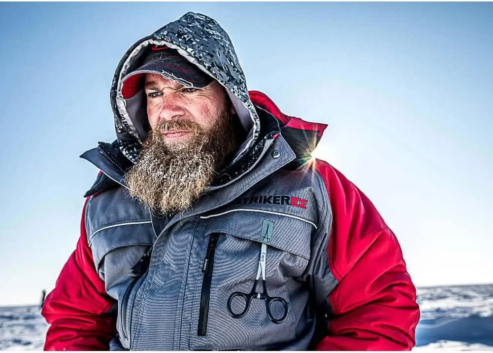 Striker Men's Hardwater Windproof Water-Resistant Insulated Outdoor Ice Fishing Jacket with Sureflote Flotation Technology