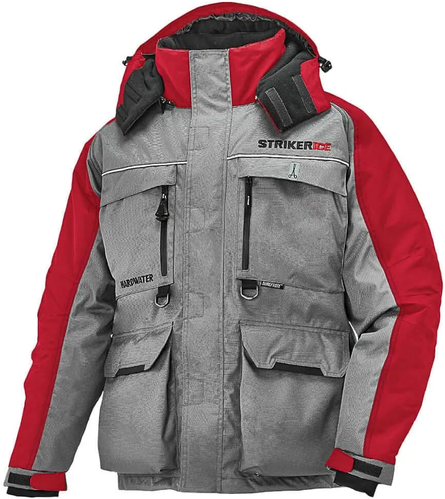 Striker Men's Hardwater Windproof Water-Resistant Insulated Outdoor Ice Fishing Jacket with Sureflote Flotation Technology