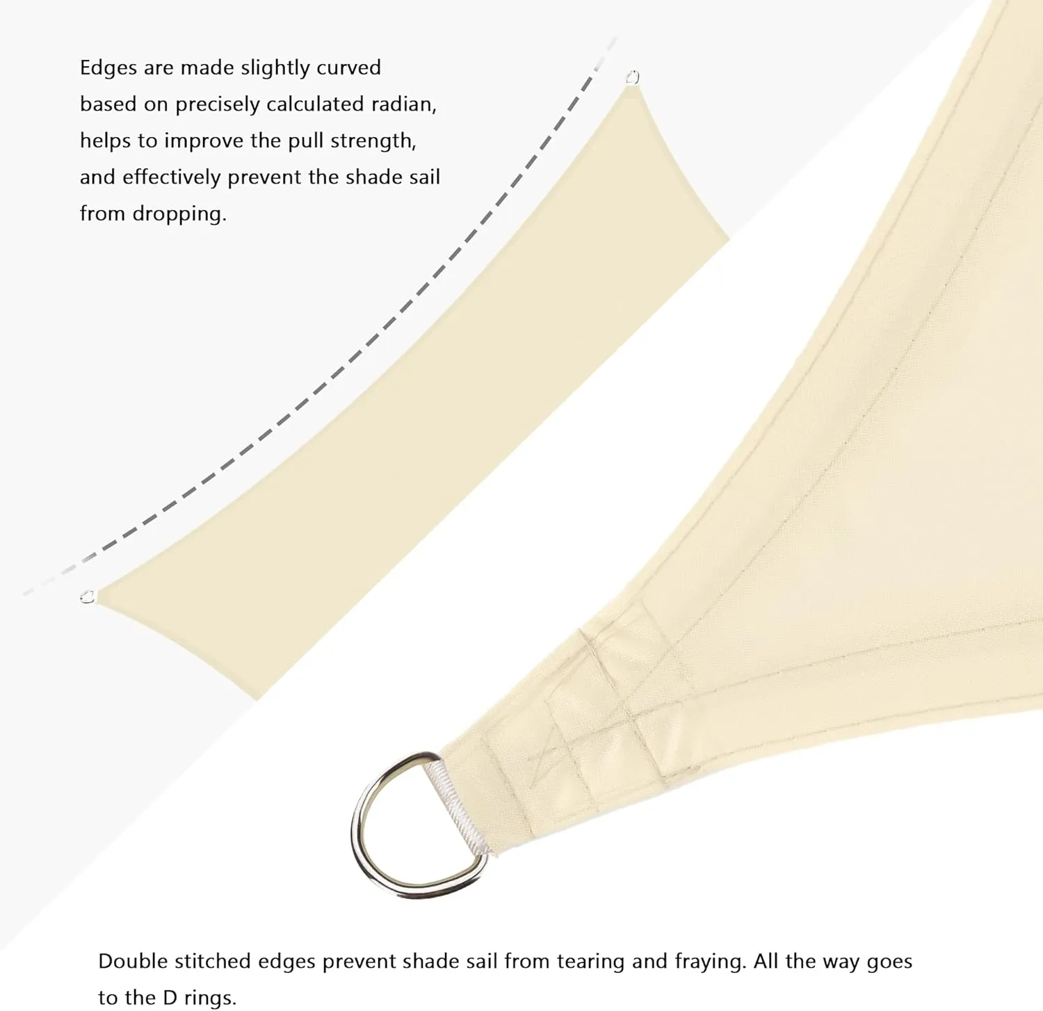 Sun Shade Sail with Hardware Kit Waterproof 10' x 13' Rectangle UV Block Canopy Awning Shelter for Outdoor Patio Backyard Lawn Garden Carport
