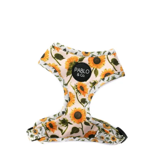 Sunflowers Adjustable Dog Harness