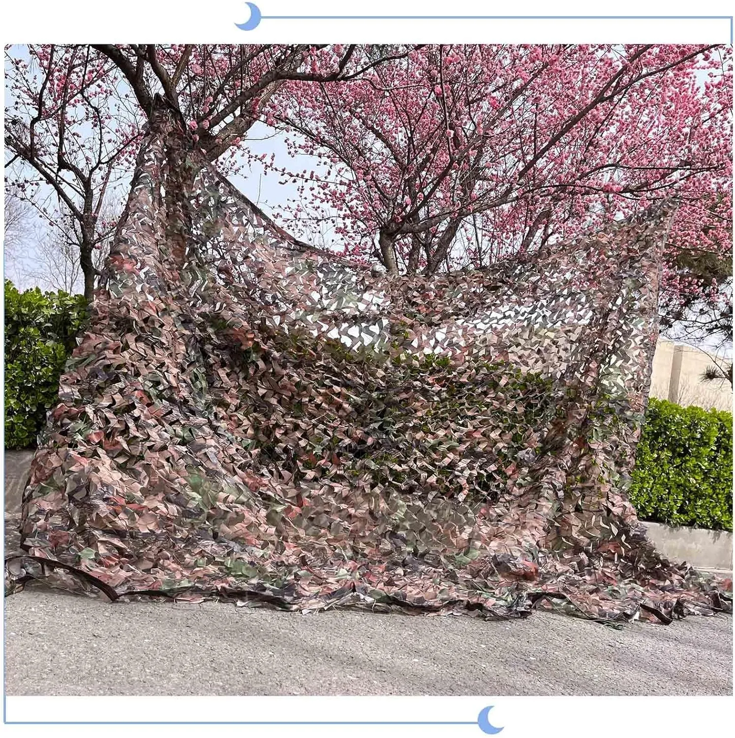 Sunscreen Camouflage Net, Hunting Camo Netting, 1.5x3/2x4/3x5/4x6/5x8m Military Camouflage Shade Netting, for Pergola/Patio/car Cover,cp-2x5m/6.6 * 16.4ft
