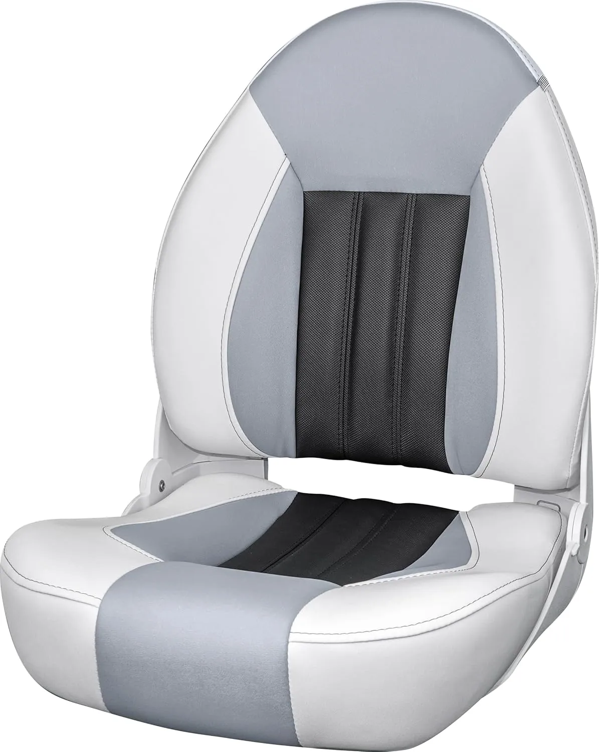 Tempress ProBax Orthopedic Folding High Back Boat Seat (White/Gray/Carbon)