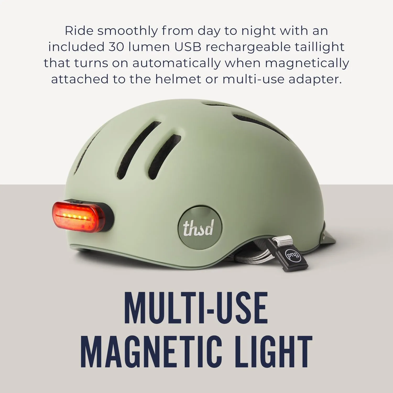 Thousand Chapter MIPS Adult Bike Helmet - LED Tail Light, Cycling & Bicycle Safety Certified, Lightweight & Low Profile, Men & Women, Lockable PopLock