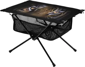 Tiger Eyes Portable Folding Camping Table, Compact Lightweight Beach Table with Carrying Bag for Outdoor Picnics, BBQs, Camp