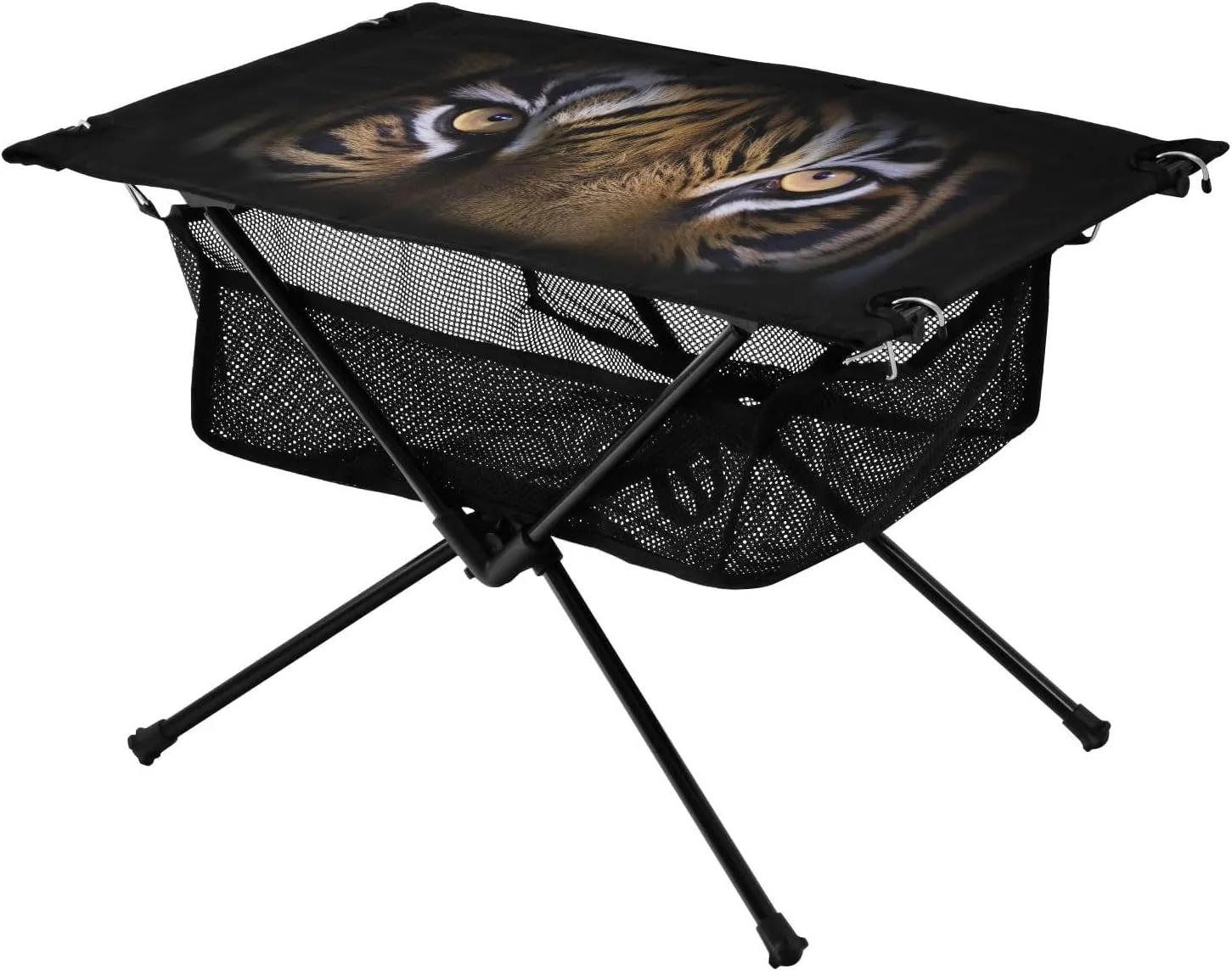 Tiger Eyes Portable Folding Camping Table, Compact Lightweight Beach Table with Carrying Bag for Outdoor Picnics, BBQs, Camp