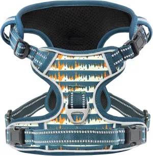Timos Dog Harness, No-Pull Pet Harness with 2 Leash Clips, 3 Snap Buckles Adjustable Soft Padded Dog Vest, Reflective No-Choke Pet Oxford Vest with Easy Control Handle for Small Medium Large Dogs