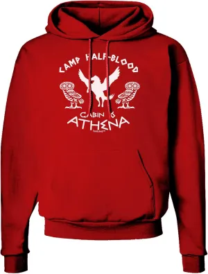 TOOLOUD Camp Half Blood Cabin 6 Athena Dark Hoodie Sweatshirt Hooded Pullover Pockets