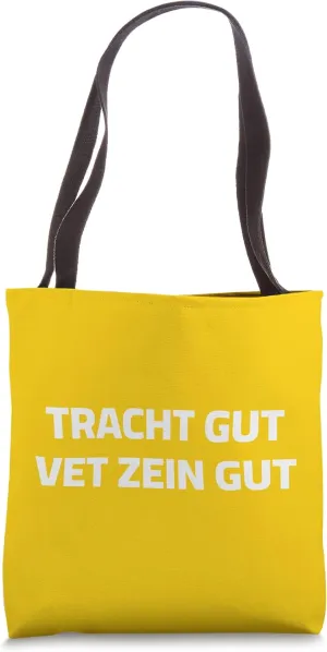 Tracht gut Think good and it will be good Jewish Chabad 770 Tote Bag