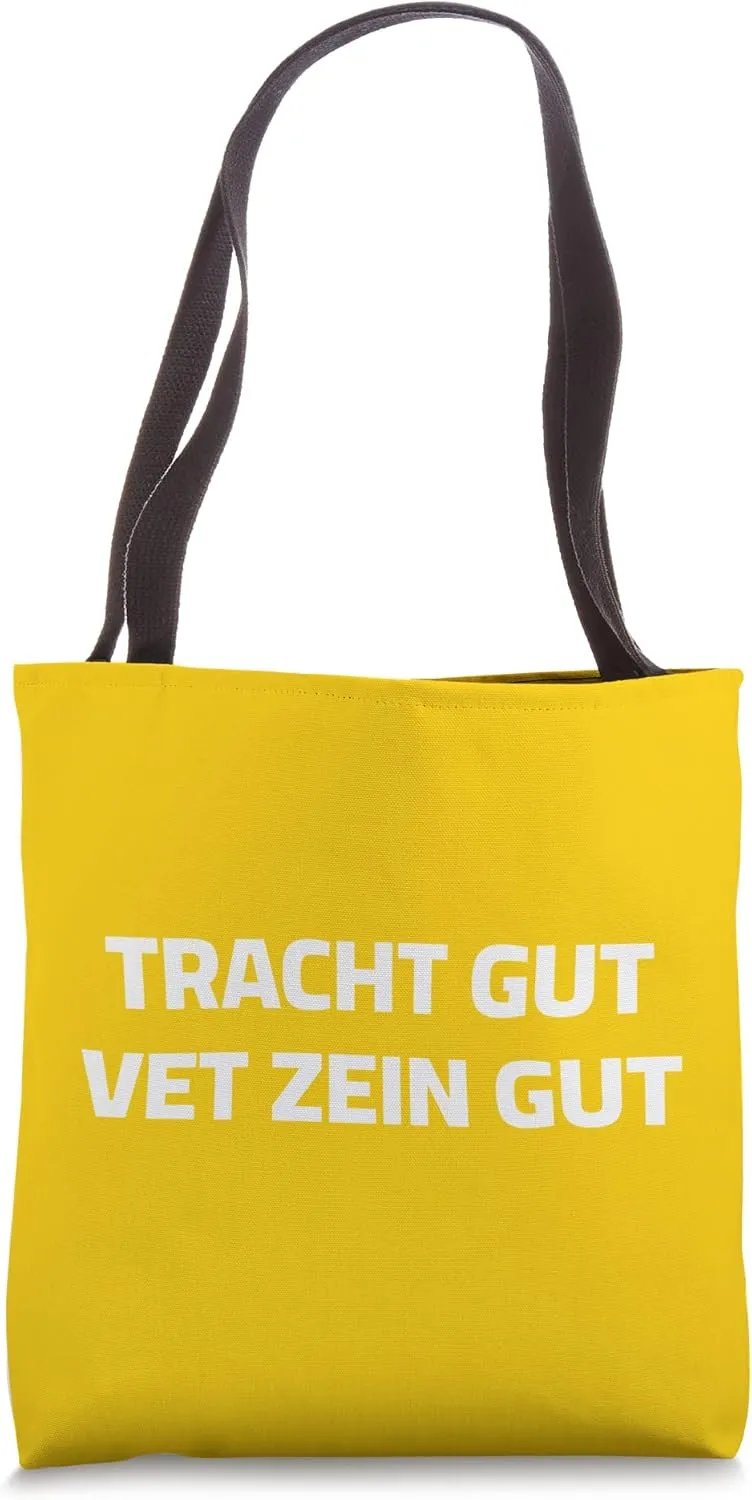 Tracht gut Think good and it will be good Jewish Chabad 770 Tote Bag