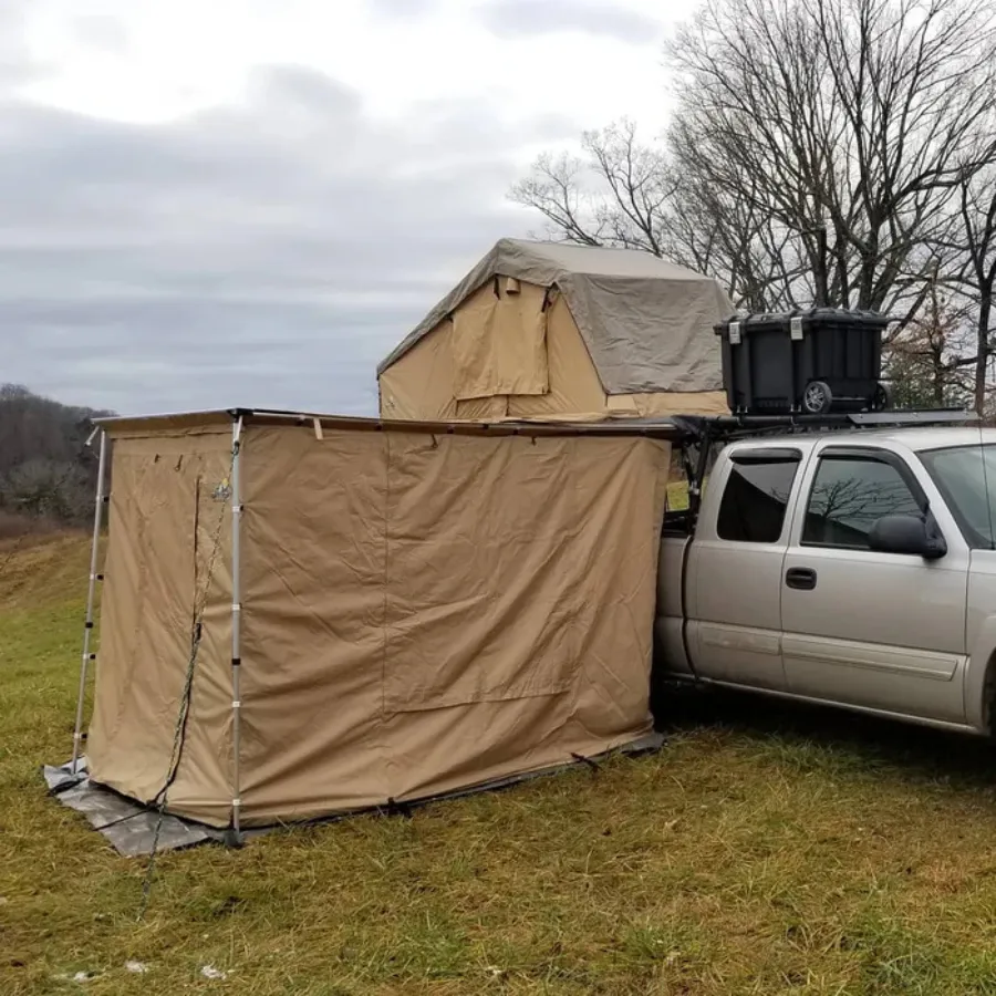Tuff Stuff Overland Awning Shelter Room w/ PVC Floor, 280G Material, 6.5'x8'