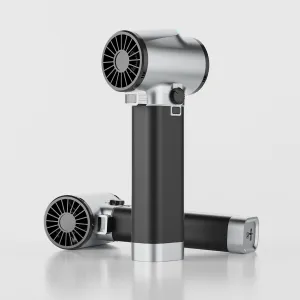 Turbo Dryer Blower for Car, Max 220MPH & 3.1LB Thrust, with Silicone Shock Absorption and COB Lights, 64mm Oversize Air Blower, Portable Leaf Blower for Patio, Lawn and Car Cleaning