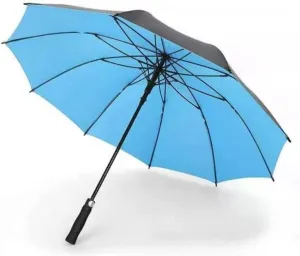 Umbrella Windproof Large Golf Umbrella Oversized Canopy Vented Stick Umbrella Waterproof Automatic Open Stick Umbrella for Rain and Sun Umbrella
