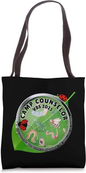 VBS Camp Counselor 2025 Magnified Insects Adventure VBS Team Tote Bag