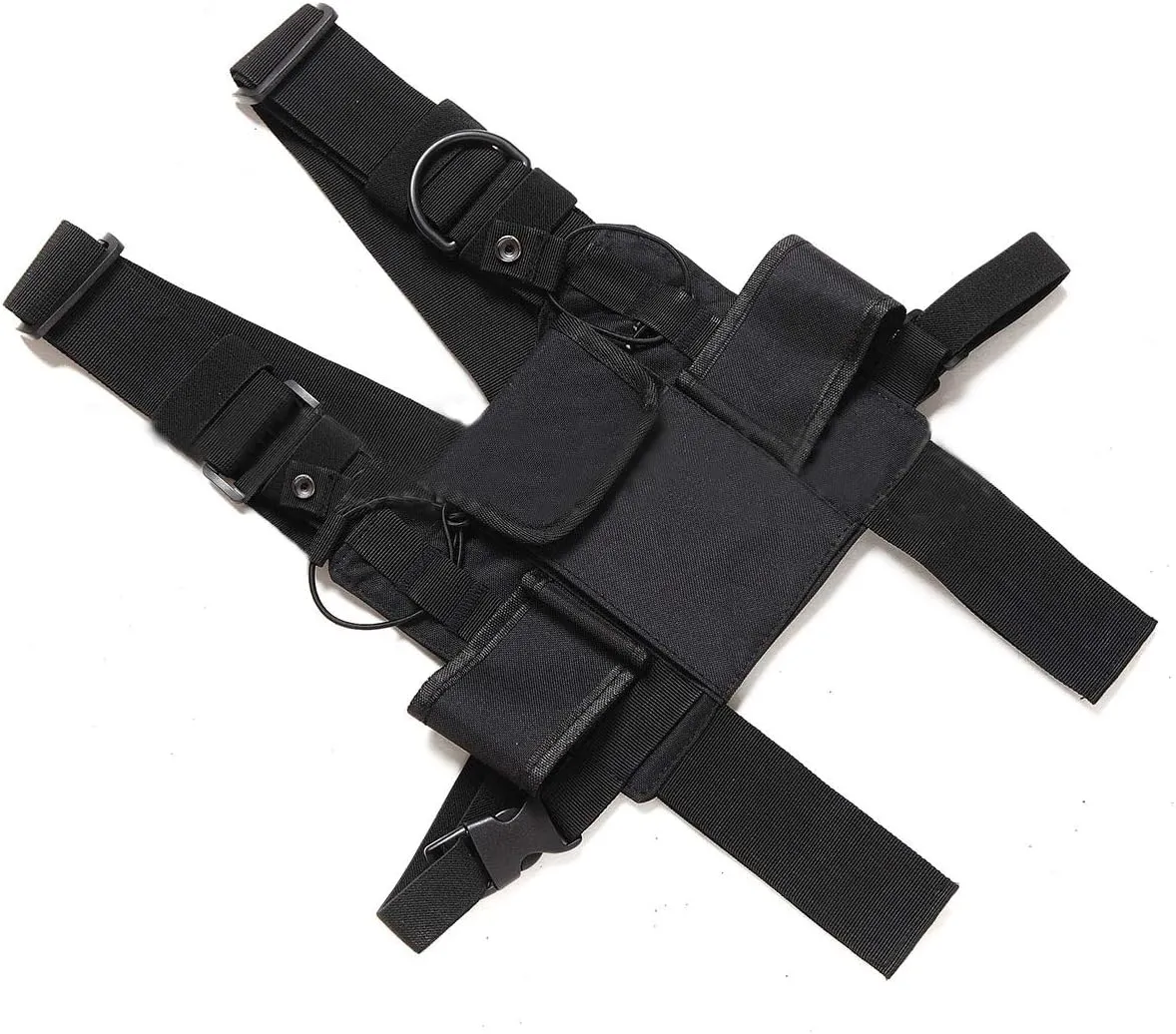 Versatile Chest Bag Vest Rig For Two Way Radio Walkie Talkie Hands Freely Chest Pack
