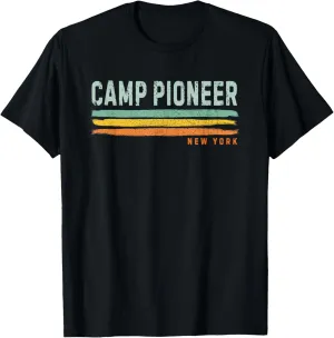 Vintage Stripes Camp Pioneer NY T-Shirt