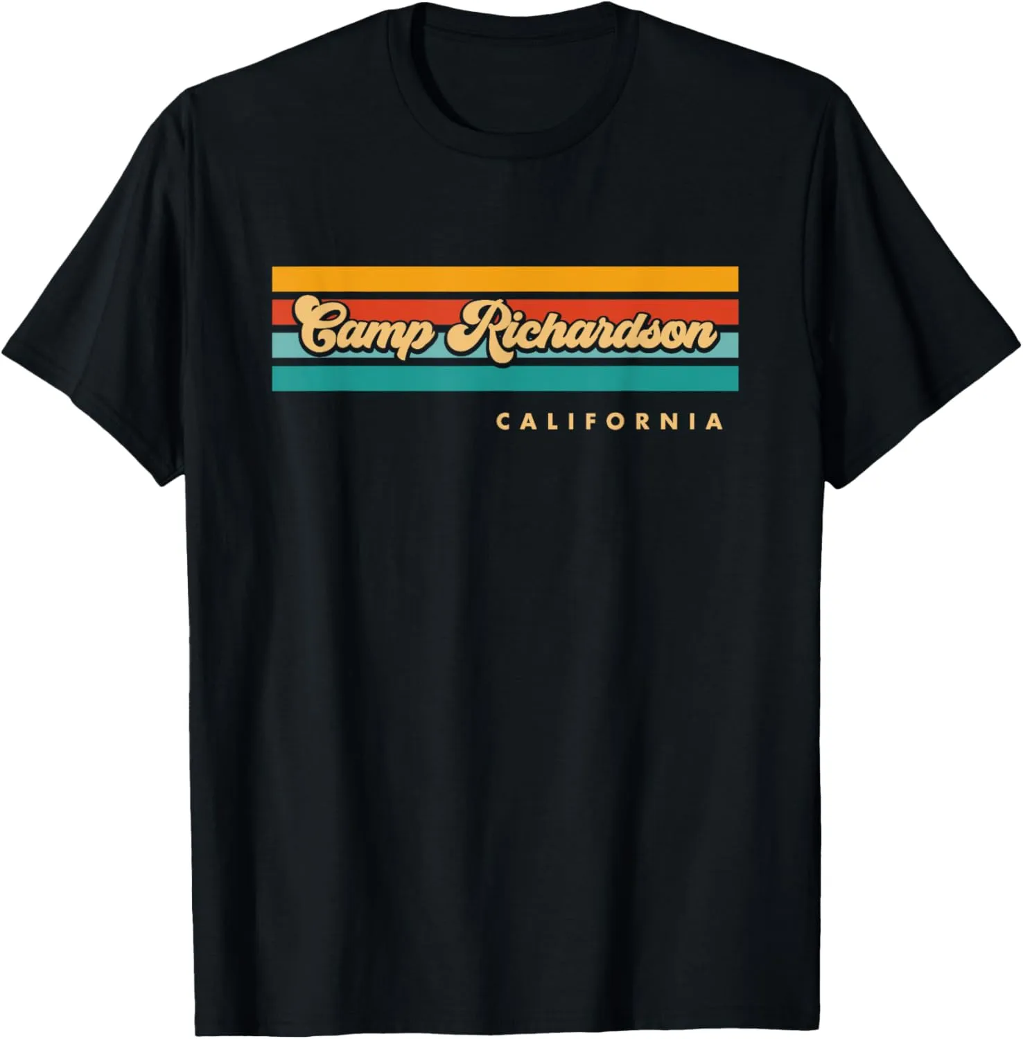 Vintage Sunset Stripes Camp Richardson, California T-Shirt