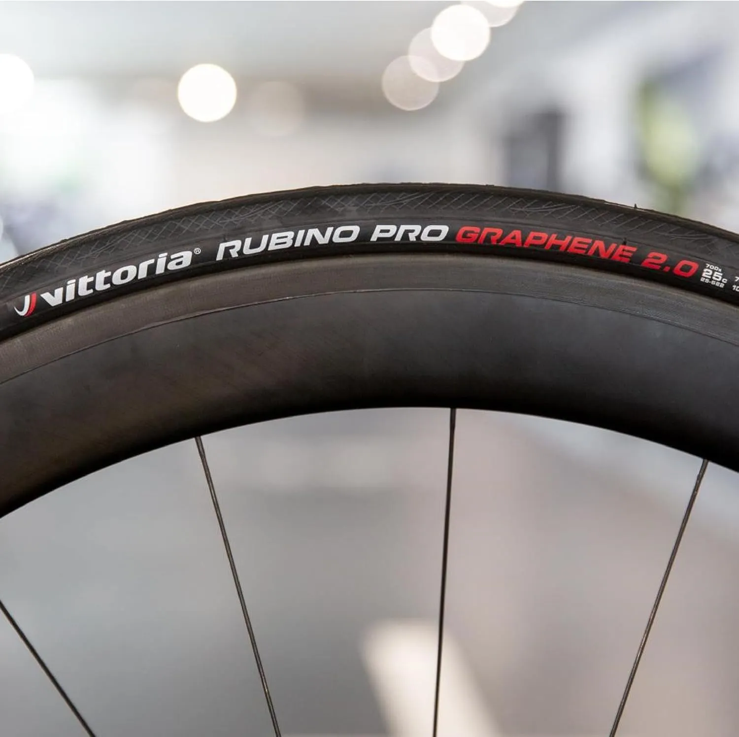 Vittoria Rubino Pro Tubeless-Ready - Black - 3C Graphene for Minimized Resistance - 150 TPI Nylon Casing for Higher Durability & Longer Lasting Tires - Anti-Punture Belt