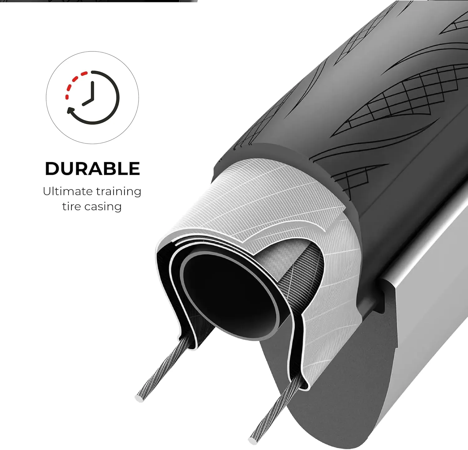 Vittoria Rubino Pro Tubeless-Ready - Black - 3C Graphene for Minimized Resistance - 150 TPI Nylon Casing for Higher Durability & Longer Lasting Tires - Anti-Punture Belt