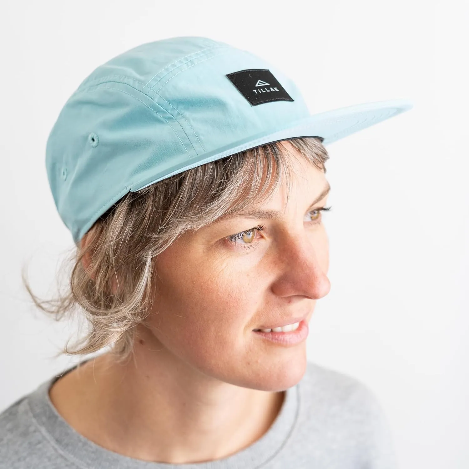 Wallowa Camp Hat, Lightweight Nylon 5 Panel Cap with Snap Closure