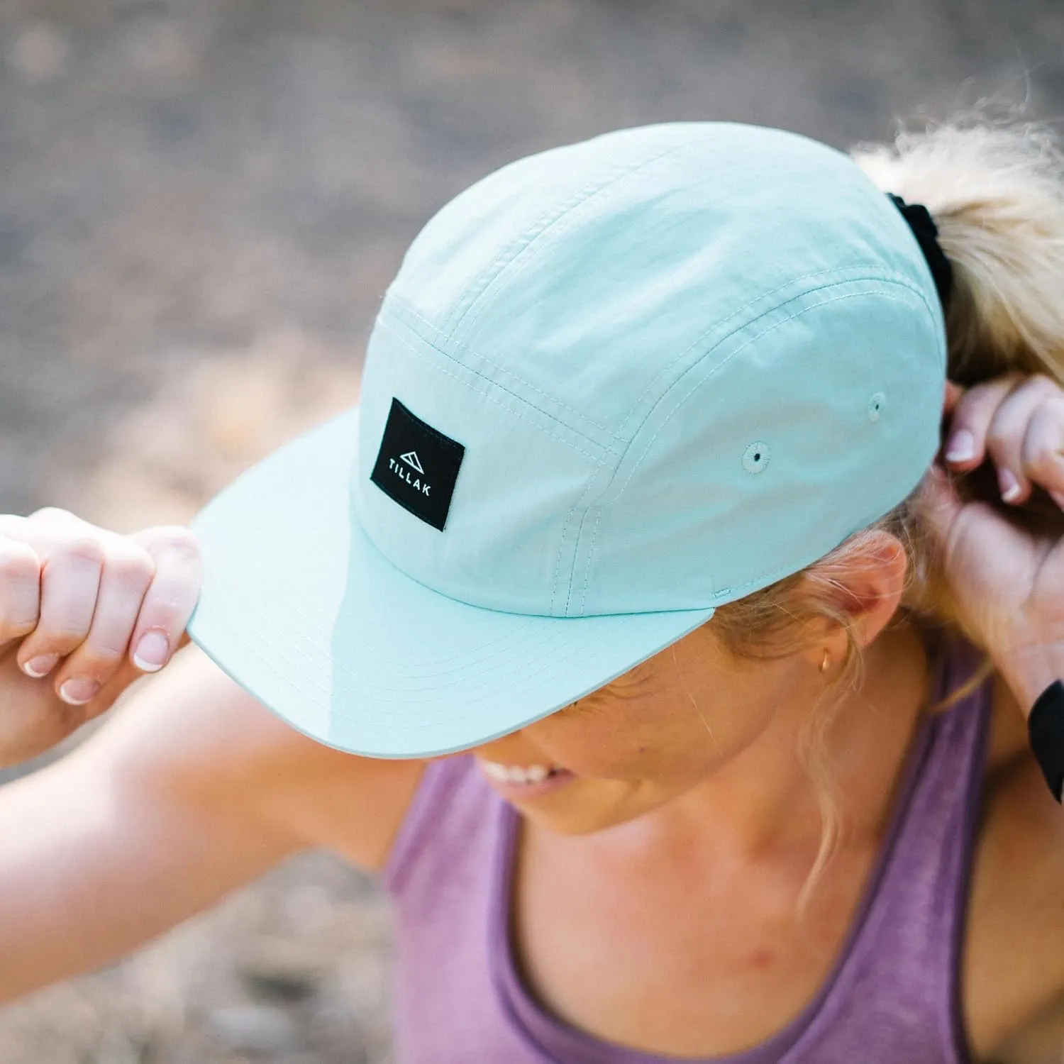 Wallowa Camp Hat, Lightweight Nylon 5 Panel Cap with Snap Closure