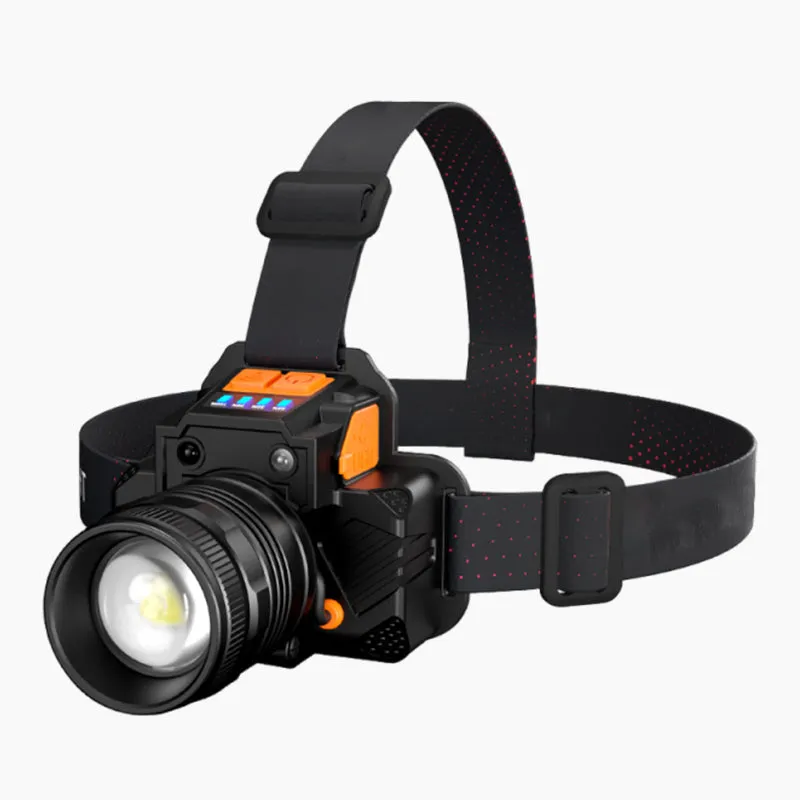 Waterproof Bright Rechargeable Headlamp Flashlight