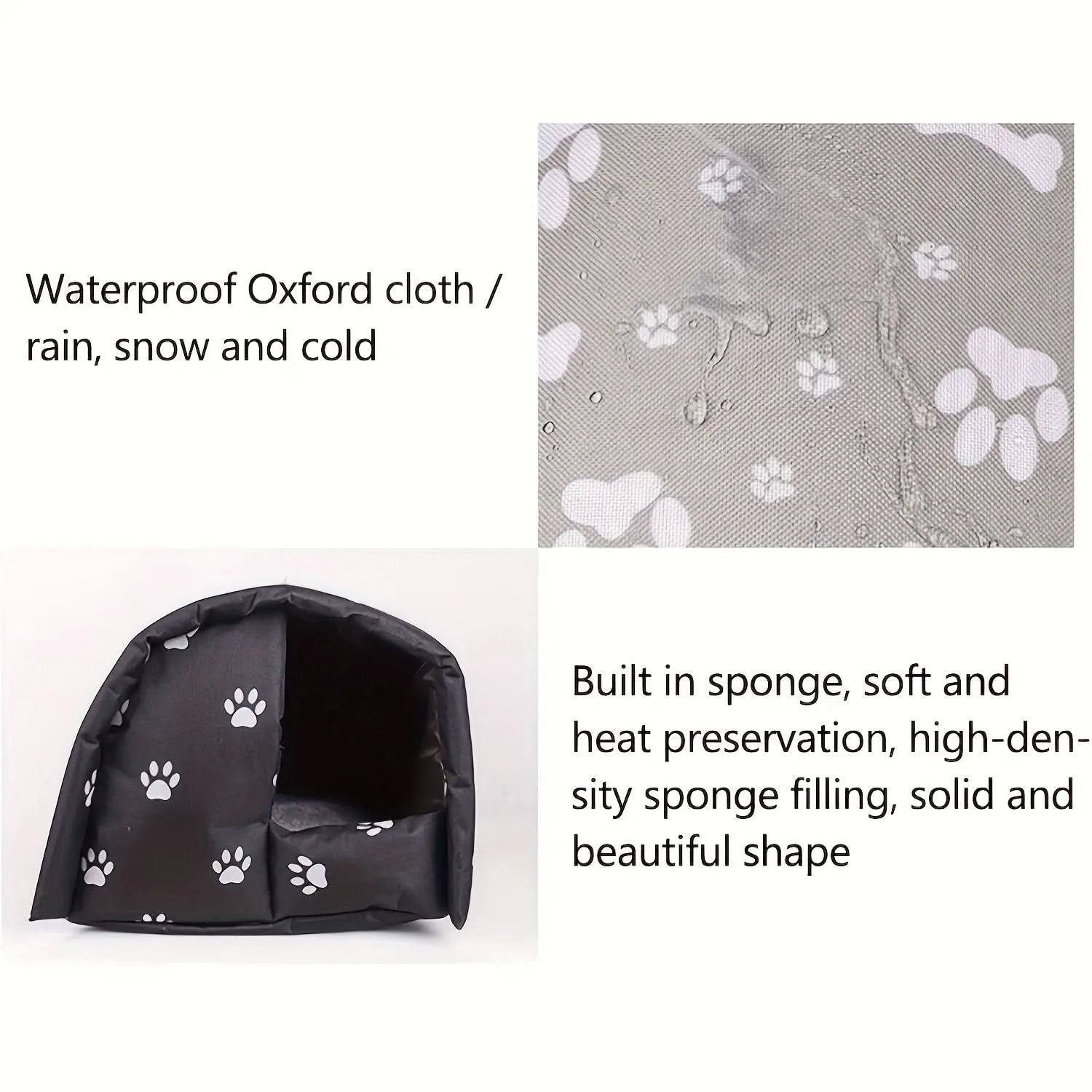 Waterproof Foldable Outdoor Cat Shelter Bed