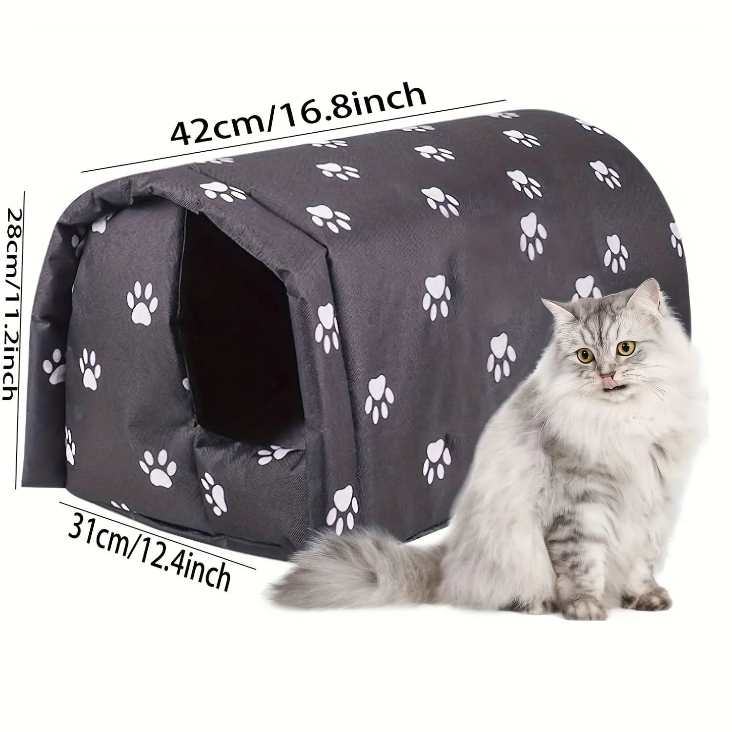 Waterproof Foldable Outdoor Cat Shelter Bed
