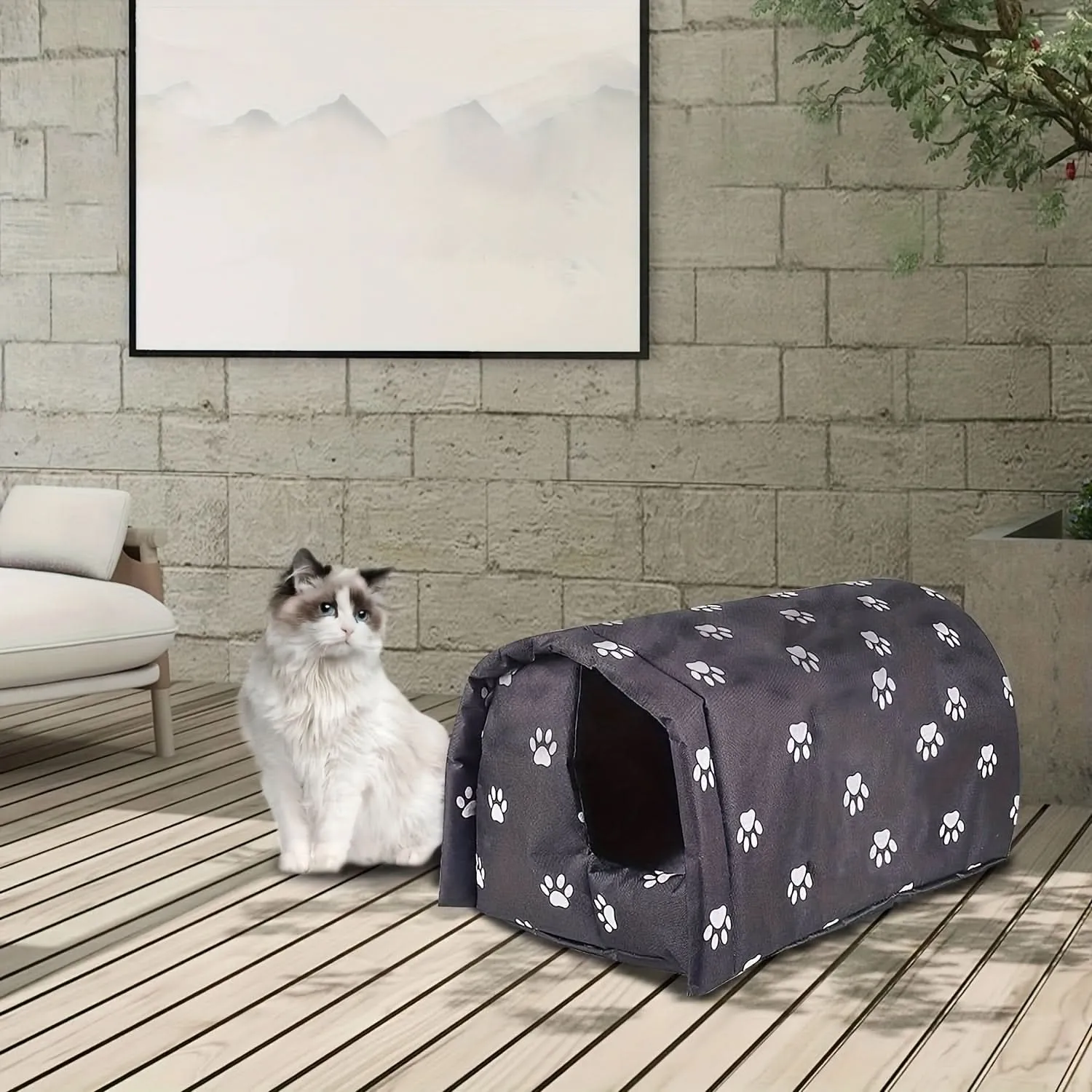Waterproof Foldable Outdoor Cat Shelter Bed