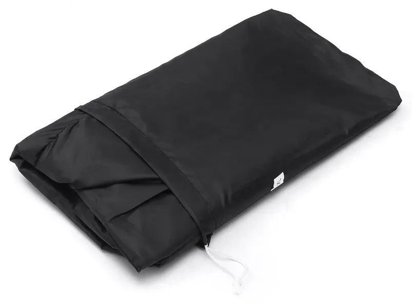 Waterproof Motorcycle Cover Outdoor with Anti-Theft Lock Hole - Black