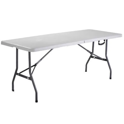 White Plastic Folding Table - 5ft