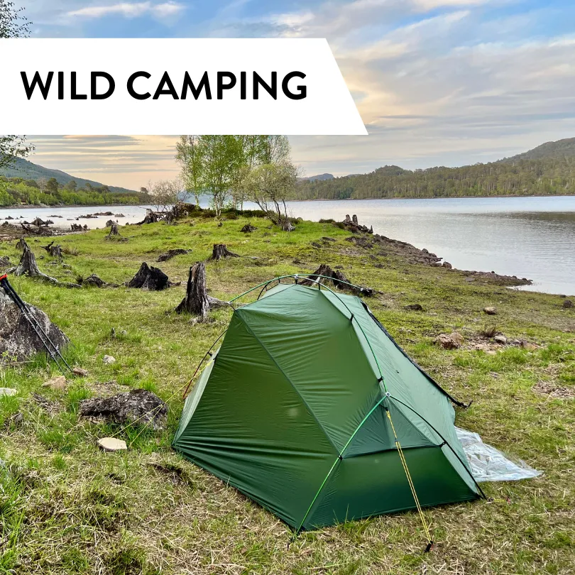 Wild camping tent stake bundle