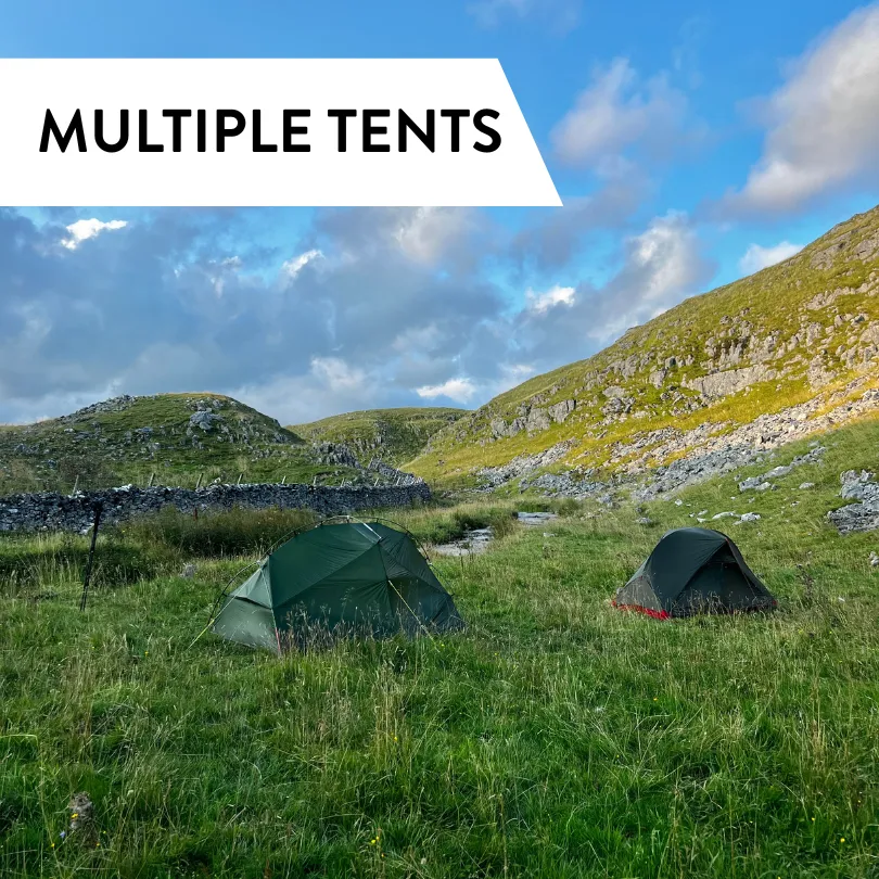 Wild camping tent stake bundle