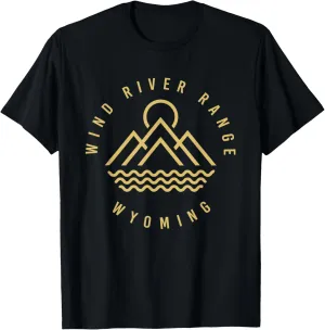 Wind River Range Mountains Wyoming Hiking Outdoors Minimal T-Shirt