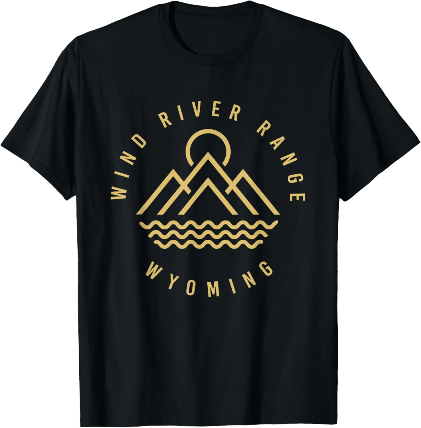 Wind River Range Mountains Wyoming Hiking Outdoors Minimal T-Shirt