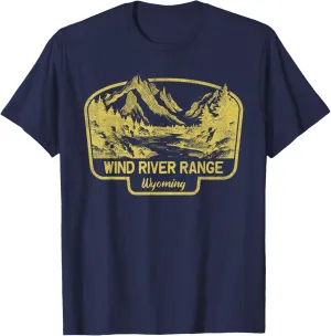 Wind River Range Mountains Wyoming Hiking Outdoors Vintage T-Shirt