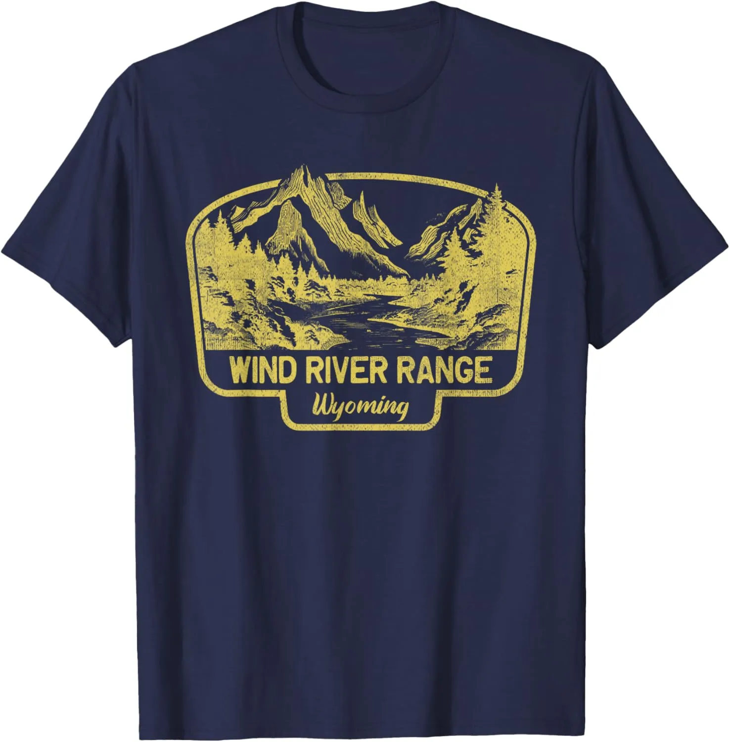 Wind River Range Mountains Wyoming Hiking Outdoors Vintage T-Shirt