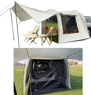 WINTENT Versatile Car Tent SUV Tailgate Attachement Tent Rainfly Screen Room for Camping （15.9 x 7.9 x 6.4ft） (Rainfly&Screen Room)