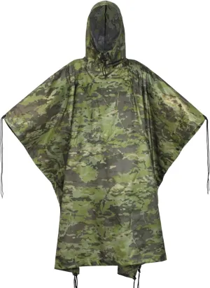 WINWAY Military Rain Poncho Camouflage Poncho Waterproof Lightweight Raincoat for Outdoor Hunting Hiking Camping