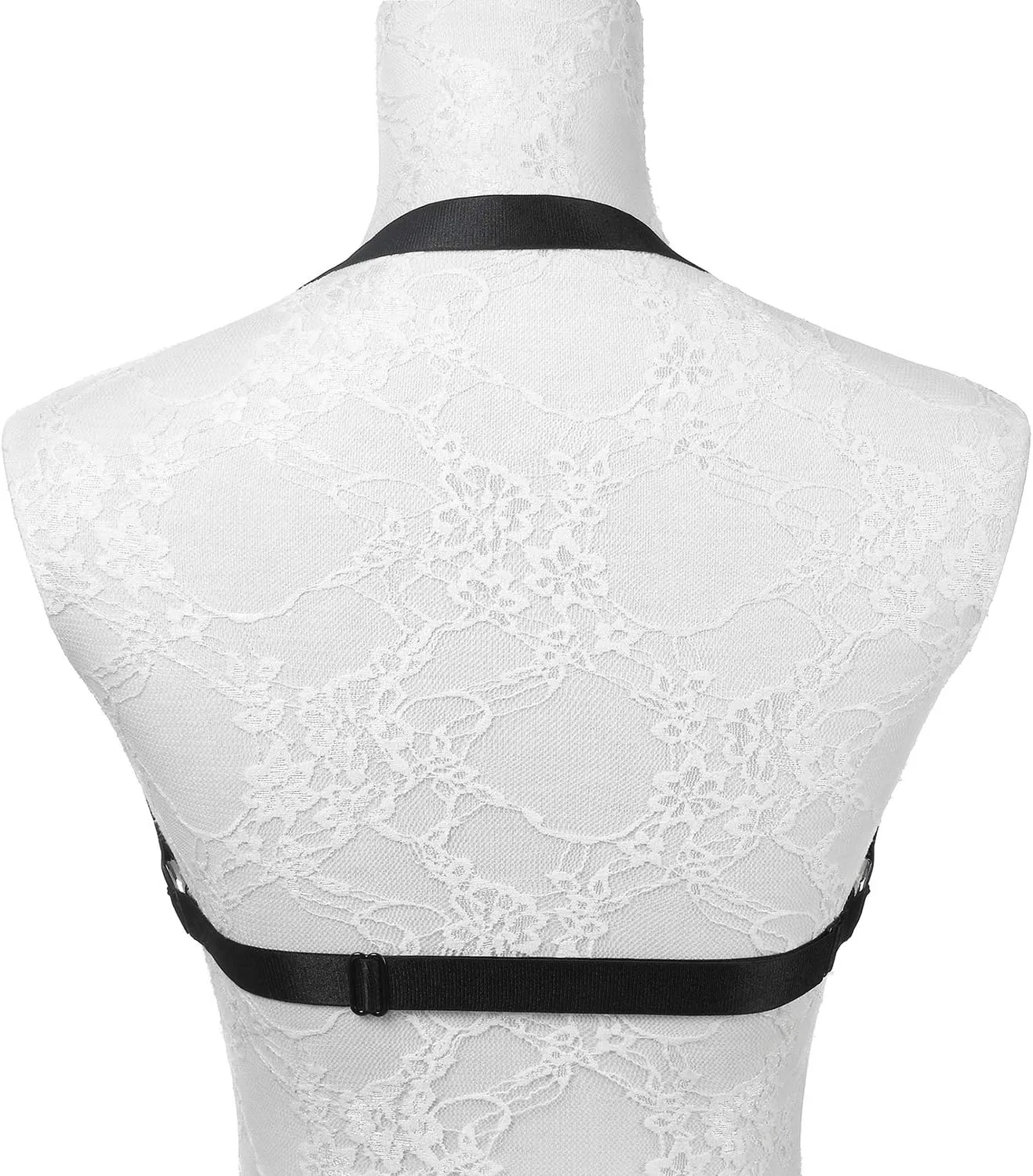 Womens Balconette Womens Bra Elastic Cupless Cage Bra Strappy Hollow Out