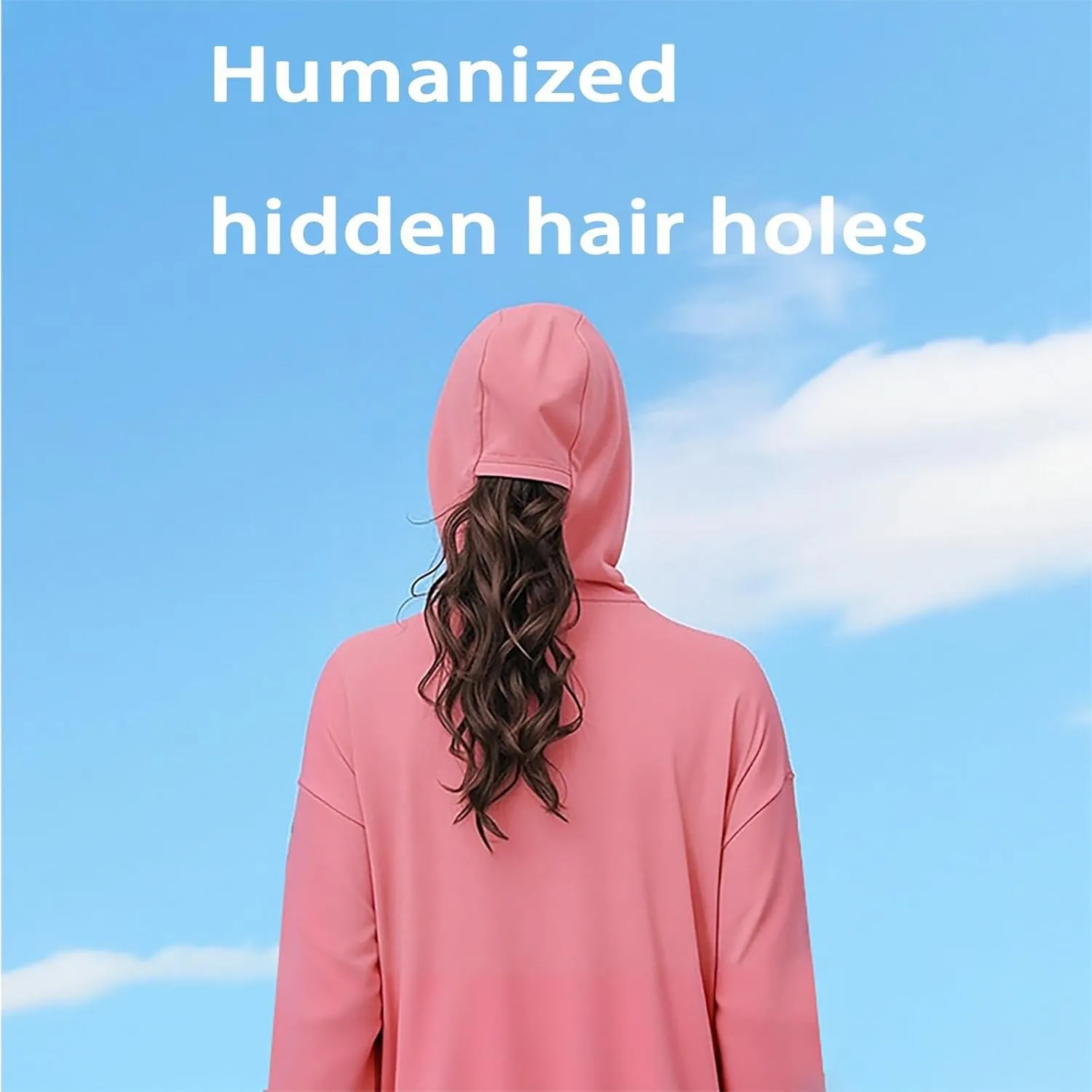 Womens UPF 50  Sun Protection Hoodie Long Sleeve Zip Up SPF UV Shirt Fishing Hiking Outdoor Summer Lightweight Jacket